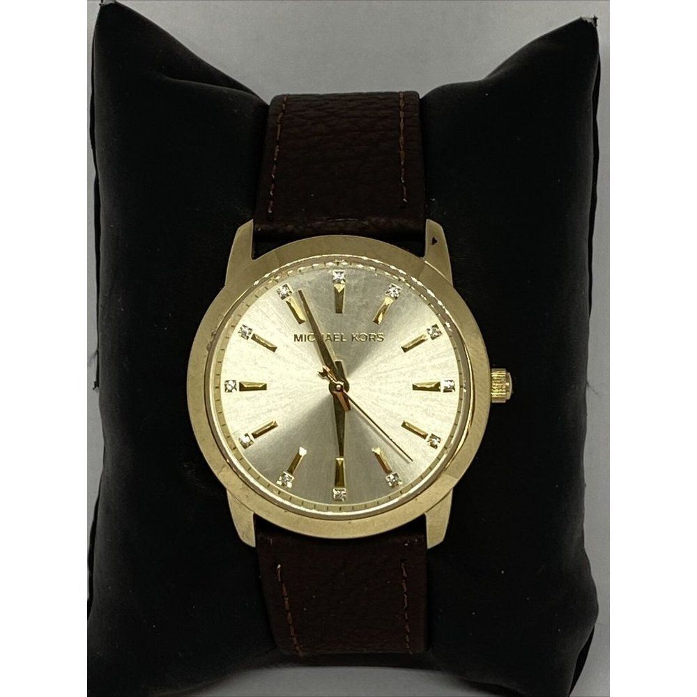 Michael Kors Elena MK3608 Women's Brown Leather An